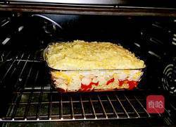 元貝蝦仁芝士焗意粉的做法图解16