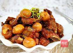 鹌鹑蛋红烧排骨的做法图解13