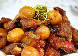 鹌鹑蛋红烧排骨的做法图解15