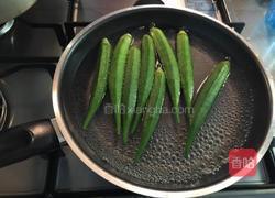 秋葵缀豆腐的做法图解3