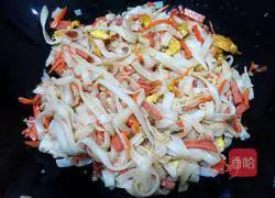 Illustration of how to make fried rice noodles 7