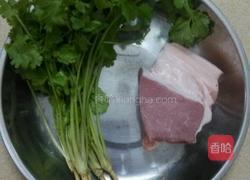 菜心馄饨汤的做法图解2