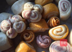 天然彩色牛奶馒头的做法图解4