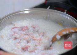 猪肝瘦肉粉肠粥的做法图解3