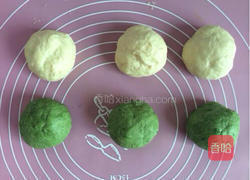 无油汤种双色排包的做法图解5