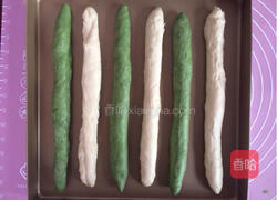 无油汤种双色排包的做法图解8