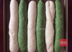 无油汤种双色排包的做法图解9