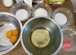 金丝肉松元宝蛋糕的做法图解2