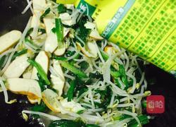 豆芽韭菜炒香干的做法图解7