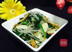 豆芽韭菜炒香干的做法图解8