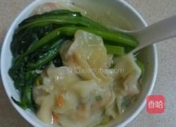 菜心馄饨汤的做法图解7