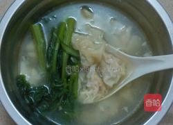 菜心馄饨汤的做法图解6