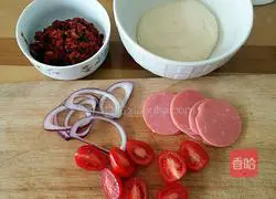 Thin-bottom ham pizza recipe 8