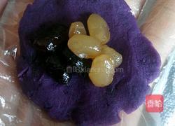 紫薯蜜豆酥的做法图解4