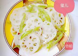 素炒莲菜的做法图解4