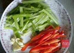 芹菜千张炒肉片的做法图解3