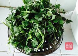 香菜大肉饺子的做法图解1