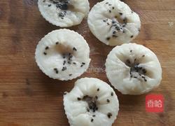 牛奶黑芝麻米糕的做法图解4