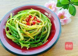 凉拌手撕蒜苔的做法图解10