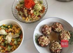 蒜香培根香菇酿的做法图解5