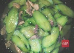 青瓜炒肉的做法图解3