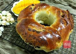 炼奶蔓越莓椰蓉面包的做法图解17