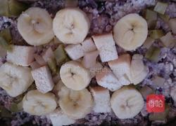 孜然咖喱黑米香蕉布丁的做法图解4