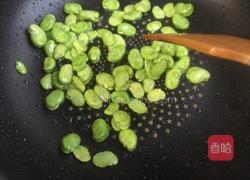 肉沫蚕豆鲜香蝴蝶面的做法图解3