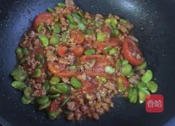 肉沫蚕豆鲜香蝴蝶面的做法图解8