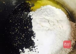 无糖黑芝麻苏打饼干的做法图解2