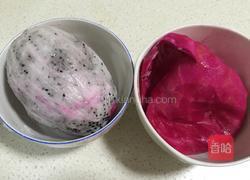 火龙果皮火腿卷的做法图解1