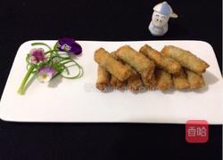 饺子皮芝麻卷的做法图解8