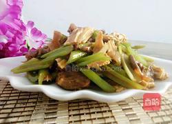 腐竹芹菜炒肉的做法图解8