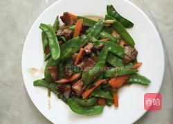 荷兰豆炒醋肉的做法图解4