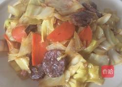 腊肠炒包菜的做法图解7