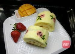 手绘草莓蛋糕卷的做法图解21
