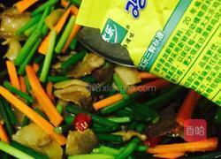 韭苔腊肉的做法图解8