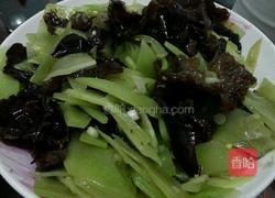 凉拌莴笋木耳的做法图解4