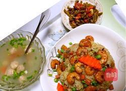 虾仁豌豆粒炒饭的做法图解6