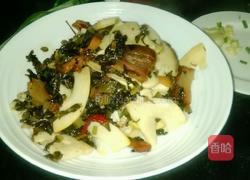 腊肉酸菜炒春笋的做法图解8