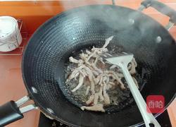 肉丝炒蒜苔的做法图解7