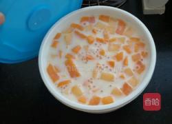 木瓜哈密瓜山楂糕椰浆西米露的做法图解9