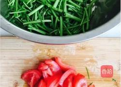 西红柿炒空心菜 素食超简单快手菜的做法图解3