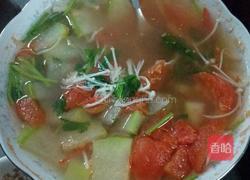 金针菇冬瓜番茄汤的做法图解3