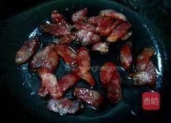 蒜苔炒腊肠的做法图解3