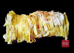 蒜苔炒蛋饼的做法图解6