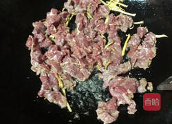 牛肉炒咸菜的做法图解4
