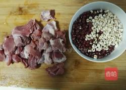 小红豆薏米莲藕汤的做法图解1