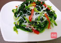 菠菜拌粉丝的做法图解8