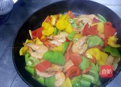 彩椒大虾的做法图解9